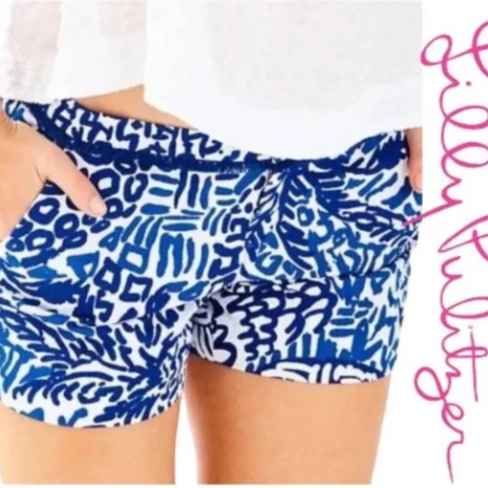 NWT - Lilly Pulitzer Adie Shorts Indigo
